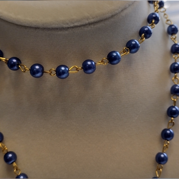 Vintage Rosary Blue Beads - Picture 4 of 8